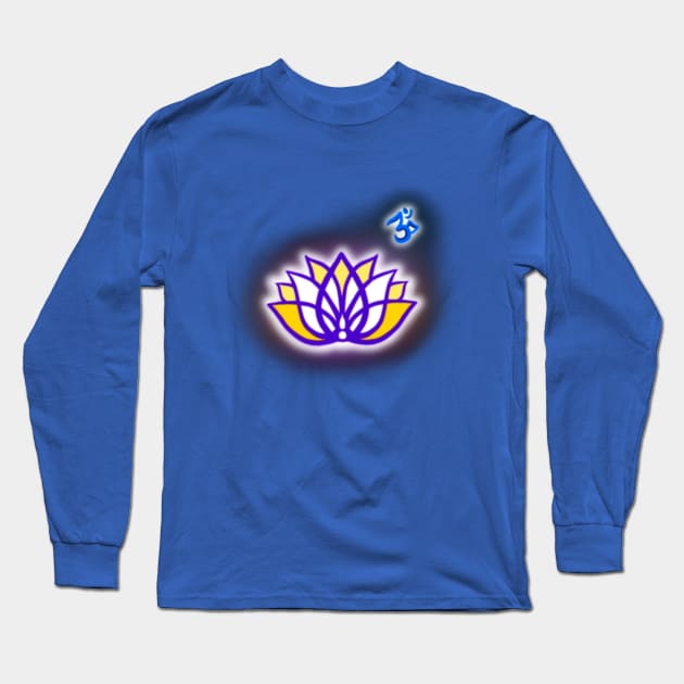 Lotus Flower Long Sleeve T-Shirt by MayGreenAbgrall